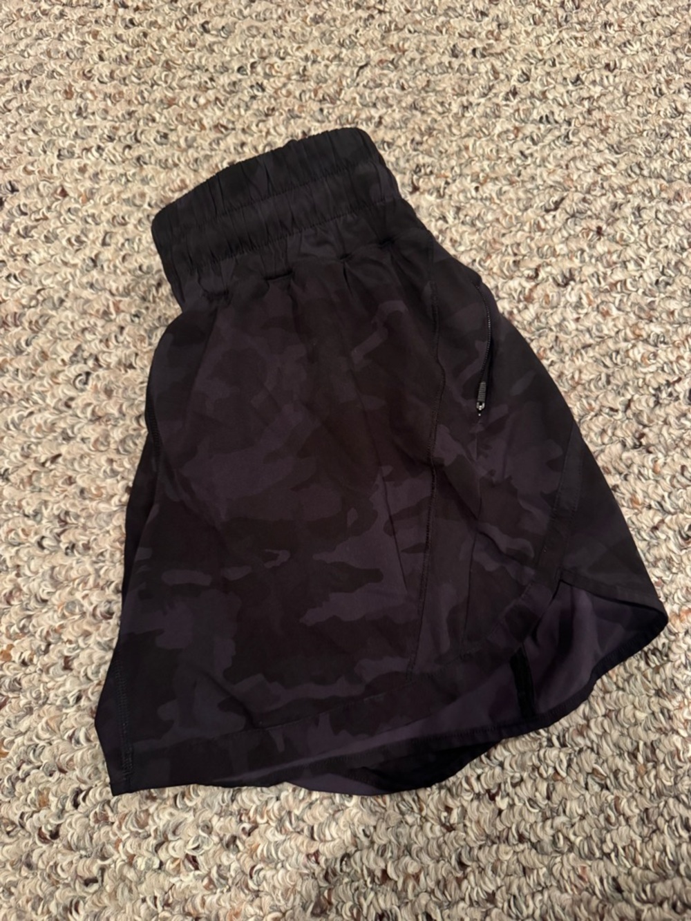 lululemon athletica Black Camo Workout Shorts